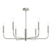 Myhouse Lighting Progress Lighting - P400448-009 - Six Light Chandelier - Reines - Brushed Nickel