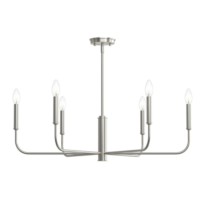 Myhouse Lighting Progress Lighting - P400448-009 - Six Light Chandelier - Reines - Brushed Nickel