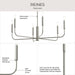 Myhouse Lighting Progress Lighting - P400448-009 - Six Light Chandelier - Reines - Brushed Nickel