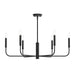 Myhouse Lighting Progress Lighting - P400448-31M - Six Light Chandelier - Reines - Matte Black