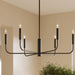 Myhouse Lighting Progress Lighting - P400448-31M - Six Light Chandelier - Reines - Matte Black
