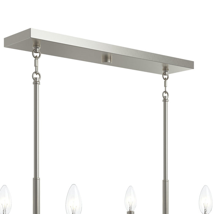 Myhouse Lighting Progress Lighting - P400450-009 - Six Light Linear Chandelier - Reines - Brushed Nickel