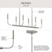 Myhouse Lighting Progress Lighting - P400450-009 - Six Light Linear Chandelier - Reines - Brushed Nickel