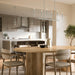 Myhouse Lighting Progress Lighting - P400450-009 - Six Light Linear Chandelier - Reines - Brushed Nickel