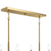 Myhouse Lighting Progress Lighting - P400450-191 - Six Light Linear Chandelier - Reines - Brushed Gold