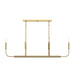 Myhouse Lighting Progress Lighting - P400450-191 - Six Light Linear Chandelier - Reines - Brushed Gold