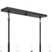 Myhouse Lighting Progress Lighting - P400450-31M - Six Light Linear Chandelier - Reines - Matte Black