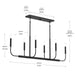 Myhouse Lighting Progress Lighting - P400450-31M - Six Light Linear Chandelier - Reines - Matte Black