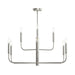 Myhouse Lighting Progress Lighting - P400449-009 - Nine Light Chandelier - Reines - Brushed Nickel