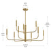 Myhouse Lighting Progress Lighting - P400449-191 - Nine Light Chandelier - Reines - Brushed Gold