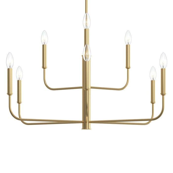 Myhouse Lighting Progress Lighting - P400449-191 - Nine Light Chandelier - Reines - Brushed Gold