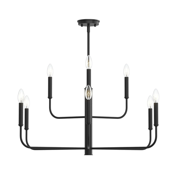 Myhouse Lighting Progress Lighting - P400449-31M - Nine Light Chandelier - Reines - Matte Black