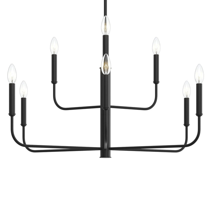 Myhouse Lighting Progress Lighting - P400449-31M - Nine Light Chandelier - Reines - Matte Black