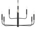 Myhouse Lighting Progress Lighting - P400449-31M - Nine Light Chandelier - Reines - Matte Black