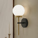 Myhouse Lighting Progress Lighting - P710157-319 - One Light Wall Sconce - Rigsby - Matte Black and Brushed Gold