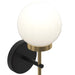 Myhouse Lighting Progress Lighting - P710157-319 - One Light Wall Sconce - Rigsby - Matte Black and Brushed Gold