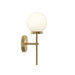 Myhouse Lighting Progress Lighting - P710157-319 - One Light Wall Sconce - Rigsby - Matte Black and Brushed Gold