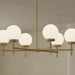 Myhouse Lighting Progress Lighting - P400469-191 - Six Light Chandelier - Rigsby - Brushed Gold