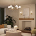 Myhouse Lighting Progress Lighting - P400469-191 - Six Light Chandelier - Rigsby - Brushed Gold