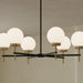 Myhouse Lighting Progress Lighting - P400469-319 - Six Light Chandelier - Rigsby - Matte Black and Brushed Gold