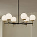 Myhouse Lighting Progress Lighting - P400469-319 - Six Light Chandelier - Rigsby - Matte Black and Brushed Gold