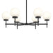 Myhouse Lighting Progress Lighting - P400469-31M - Six Light Chandelier - Rigsby - Matte Black