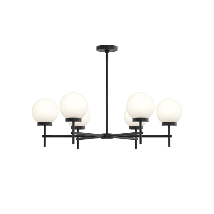Myhouse Lighting Progress Lighting - P400469-31M - Six Light Chandelier - Rigsby - Matte Black