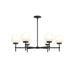 Myhouse Lighting Progress Lighting - P400469-31M - Six Light Chandelier - Rigsby - Matte Black