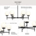 Myhouse Lighting Progress Lighting - P400469-31M - Six Light Chandelier - Rigsby - Matte Black