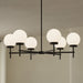 Myhouse Lighting Progress Lighting - P400469-31M - Six Light Chandelier - Rigsby - Matte Black