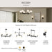 Myhouse Lighting Progress Lighting - P400469-31M - Six Light Chandelier - Rigsby - Matte Black