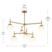 Myhouse Lighting Progress Lighting - P400470-191 - Six Light Chandelier - Rigsby - Brushed Gold
