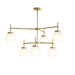 Myhouse Lighting Progress Lighting - P400470-191 - Six Light Chandelier - Rigsby - Brushed Gold