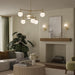 Myhouse Lighting Progress Lighting - P400470-191 - Six Light Chandelier - Rigsby - Brushed Gold