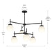 Myhouse Lighting Progress Lighting - P400470-31M - Six Light Chandelier - Rigsby - Matte Black