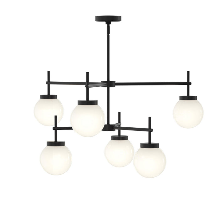 Myhouse Lighting Progress Lighting - P400470-31M - Six Light Chandelier - Rigsby - Matte Black