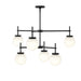Myhouse Lighting Progress Lighting - P400470-31M - Six Light Chandelier - Rigsby - Matte Black