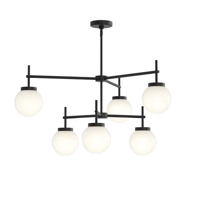 Myhouse Lighting Progress Lighting - P400470-31M - Six Light Chandelier - Rigsby - Matte Black