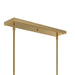 Myhouse Lighting Progress Lighting - P400471-191 - Six Light Linear Chandelier - Rigsby - Brushed Gold
