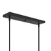 Myhouse Lighting Progress Lighting - P400471-319 - Six Light Linear Chandelier - Rigsby - Matte Black and Brushed Gold