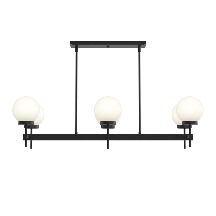 Myhouse Lighting Progress Lighting - P400471-31M - Six Light Linear Chandelier - Rigsby - Matte Black