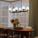 Myhouse Lighting Progress Lighting - P400471-31M - Six Light Linear Chandelier - Rigsby - Matte Black