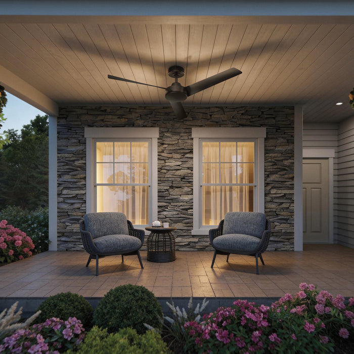 Myhouse Lighting Progress Lighting - P250129-31M - 52" Ceiling Fan - Rizo - Matte Black