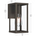 Myhouse Lighting Progress Lighting - P560397-020 - One Light Outdoor Wall Mount - Ryle - Antique Bronze