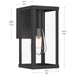 Myhouse Lighting Progress Lighting - P560397-31M - One Light Outdoor Wall Mount - Ryle - Matte Black