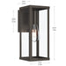 Myhouse Lighting Progress Lighting - P560398-020 - One Light Outdoor Wall Mount - Ryle - Antique Bronze