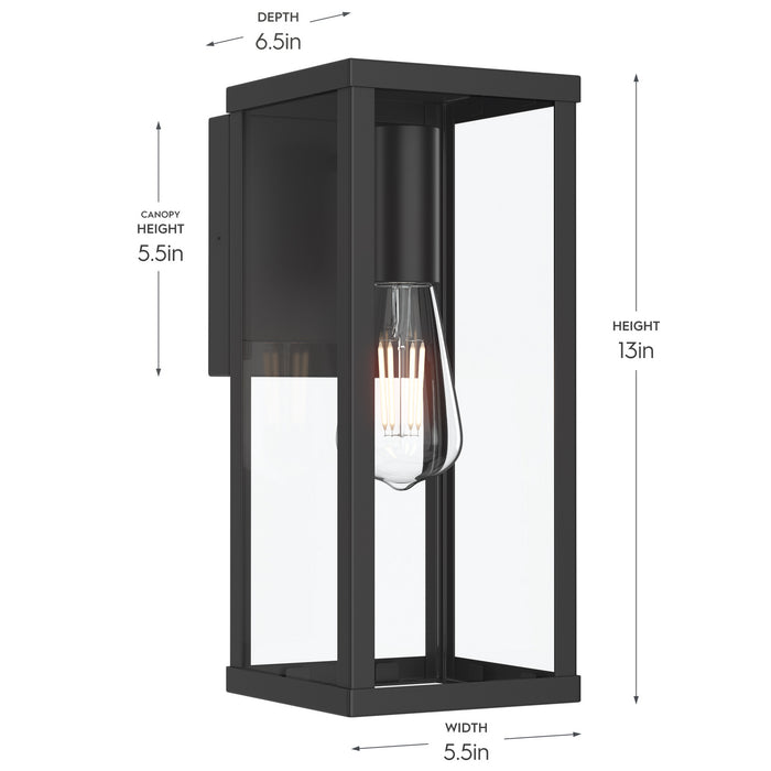 Myhouse Lighting Progress Lighting - P560398-31M - One Light Outdoor Wall Mount - Ryle - Matte Black