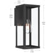Myhouse Lighting Progress Lighting - P560398-31M - One Light Outdoor Wall Mount - Ryle - Matte Black