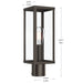 Myhouse Lighting Progress Lighting - P540113-020 - One Light Outdoor Post Mount - Ryle - Antique Bronze