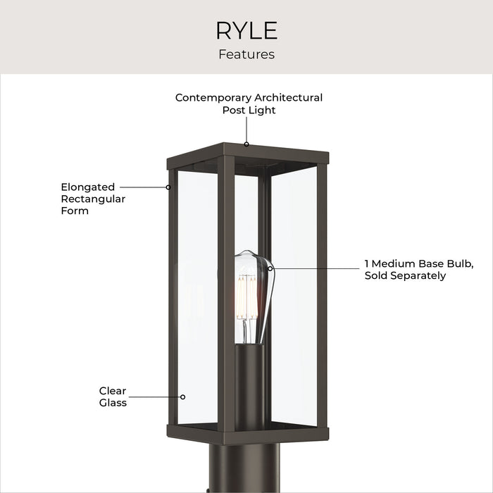 Myhouse Lighting Progress Lighting - P540113-020 - One Light Outdoor Post Mount - Ryle - Antique Bronze